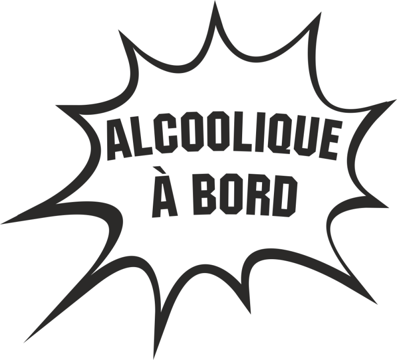 Sticker Humour Alcoolique Ref 12236 Autocollants Stickers