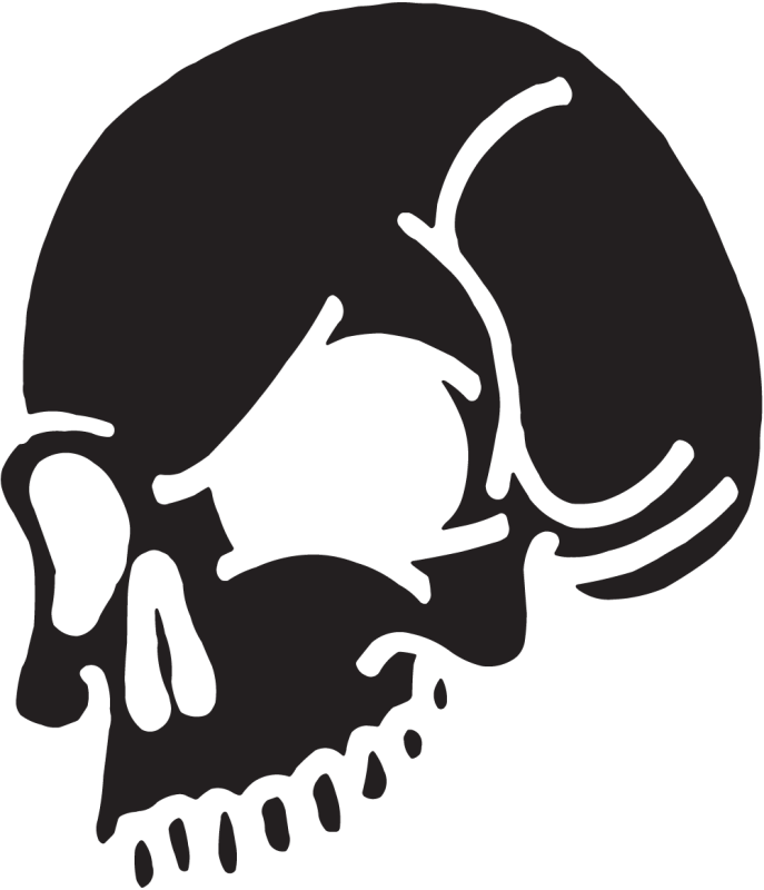 Sticker Tête de Mort 20 ref.6610 AutocollantsStickers