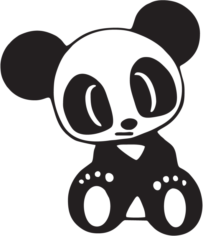 Panda Jdm ref.7208 AutocollantsStickers