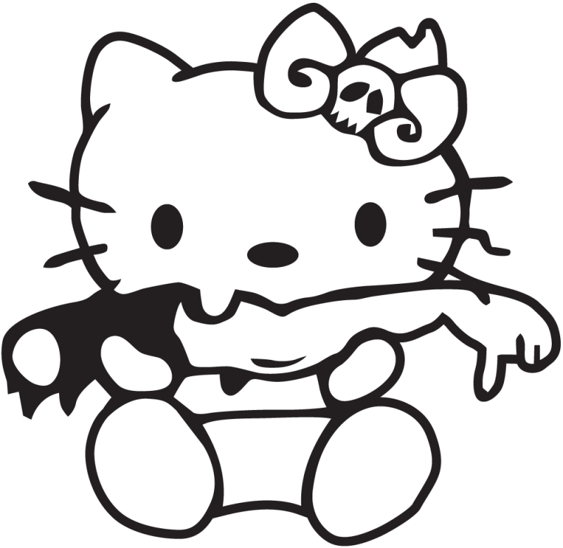 Jdm Hello Kitty Zombie ref.7544 AutocollantsStickers