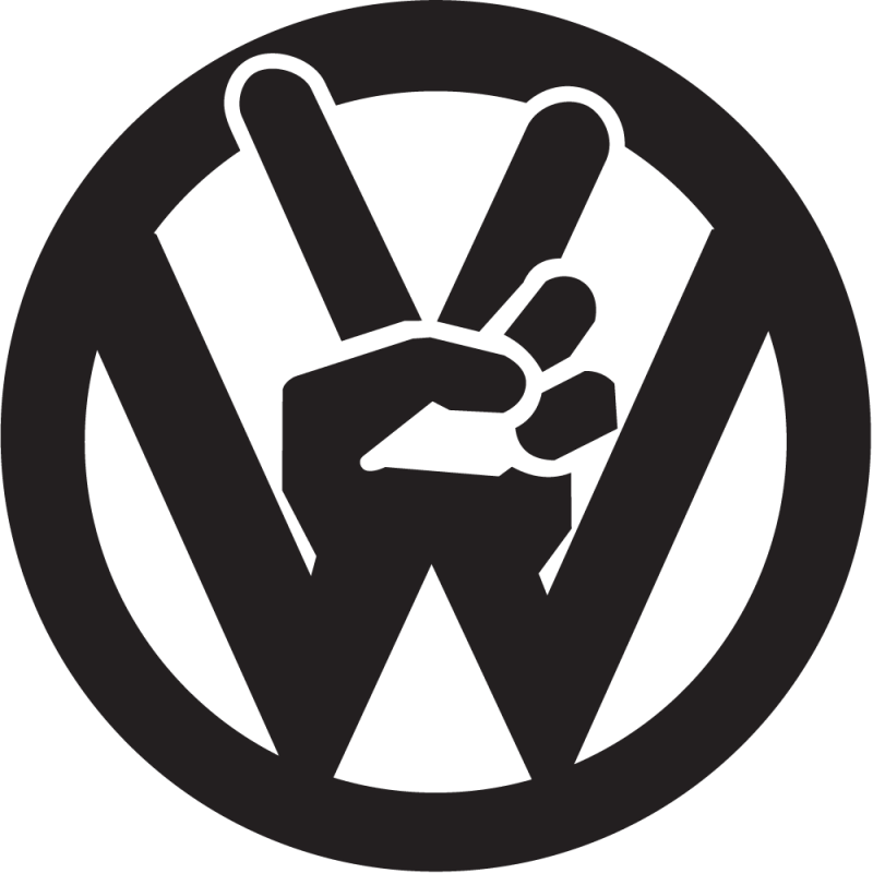 Peace Volkswagen Jdm Peace Volkswagen - ref.7807 | Autocollants-Stickers