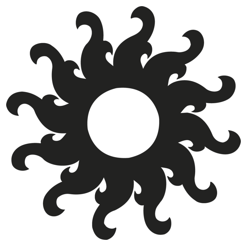 sticker soleil | Autocollants-Stickers