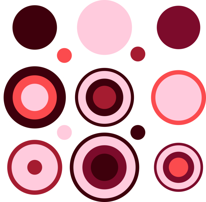 Autocollant Kit Cercle Design Rouge - ref.d10295 | Autocollants-Stickers