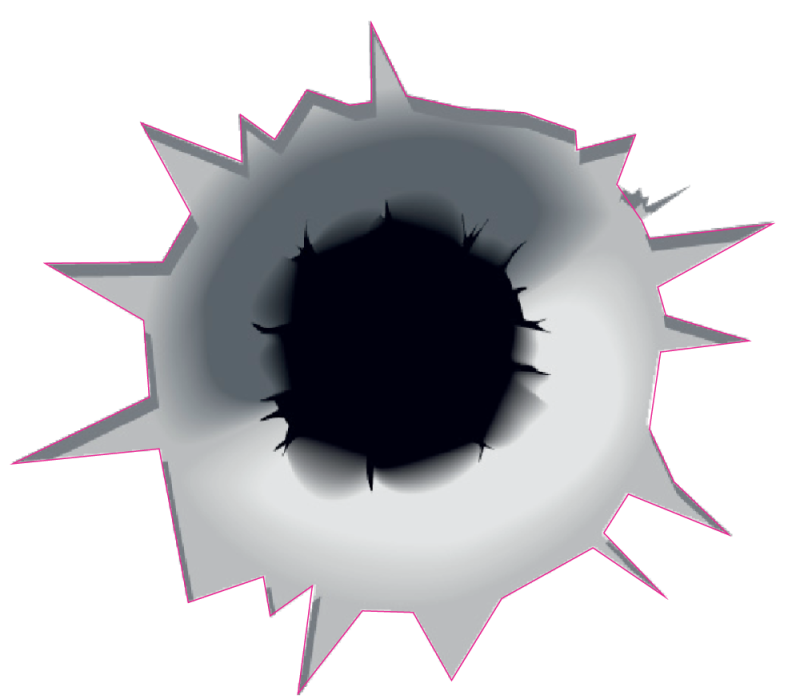 Autocollant Impact de balle ref.d6045 AutocollantsStickers
