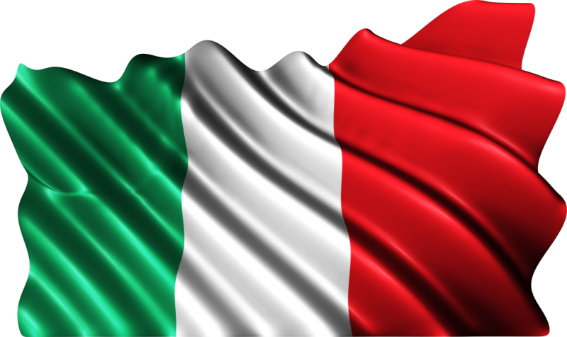 Autocollant Drapeau Italie - ref.d6280 | Autocollants-Stickers