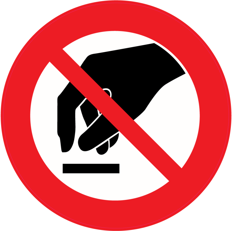 Panneau Interdiction De Toucher Autocollants Stickers Panneau Interdiction De Toucher Autocollants Stickers