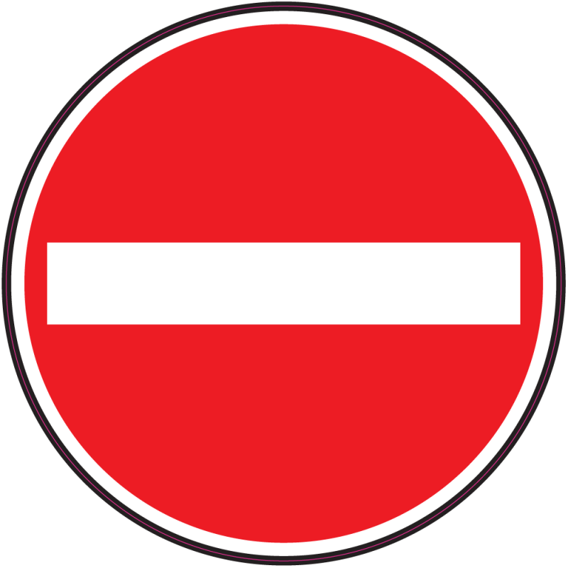 Panneau Interdiction Sens Interdit Autocollants Stickers