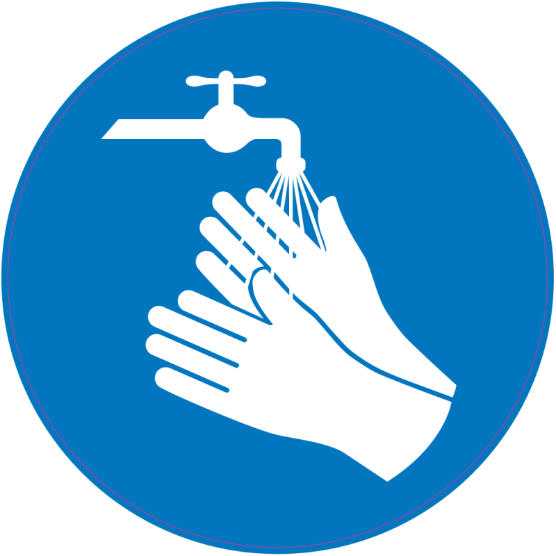 Lot De Décalcomanies Autocollantes "Lavez-vous Les Mains" - Vinyl Waterproof - Neuf