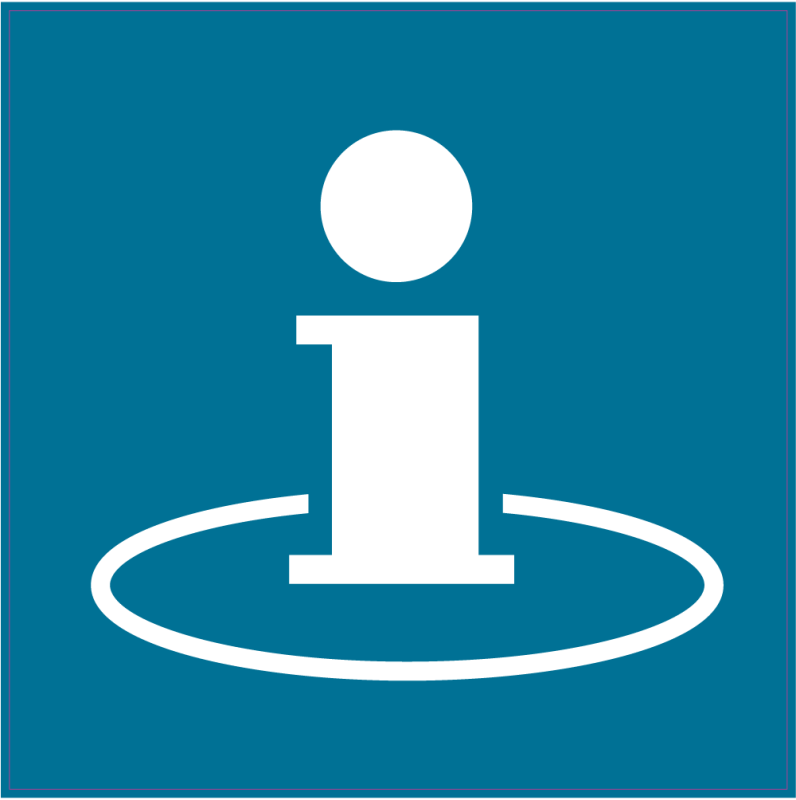 Autocollant Sticker 'Infirmerie / Information Médicale' - Logo 354 - Neuf, Origine France - Pour Signalétique