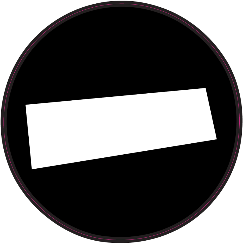 Panneau Bomb Sens Interdit Autocollants Stickers Panneau Bomb Sens Interdit Autocollants Stickers