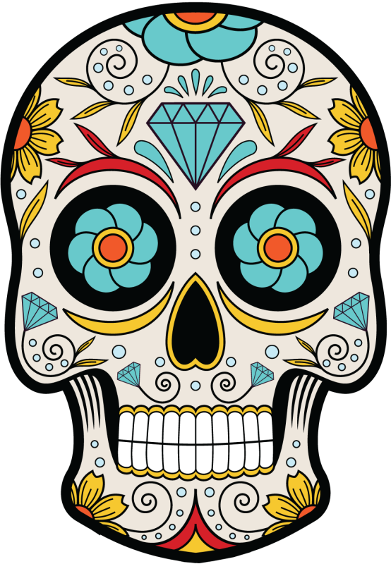 Calavera Tete De Mort Mexicaine 14
