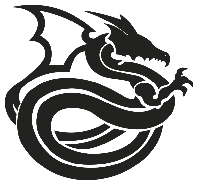 Sticker dragon AutocollantsStickers