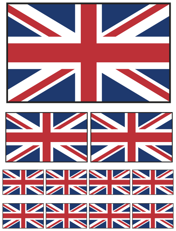 drapeau anglais | Autocollants-Stickers
